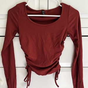 Shein crop top with ties